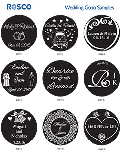 Rosco - Preset Wedding Gobo Templates