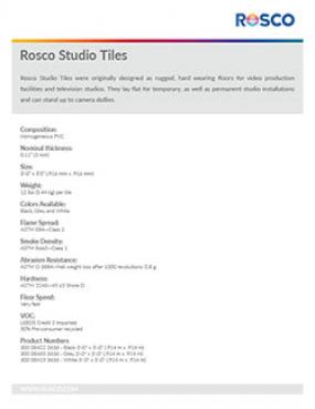 Rosco Studio Tiles | Rosco
