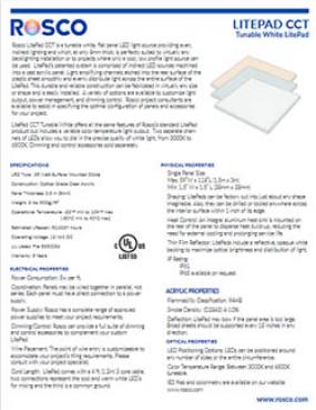 Custom LitePad CCT Rosco
