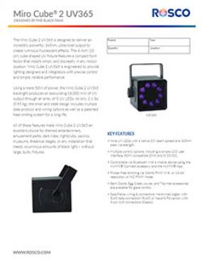 Miro Cube® 2 UV365 | Rosco